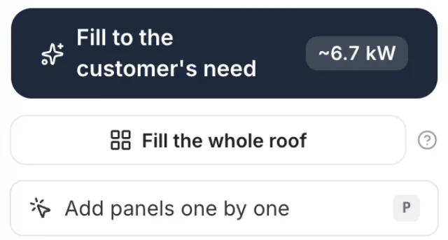 Fill to the customer's need, about 6.7 kW